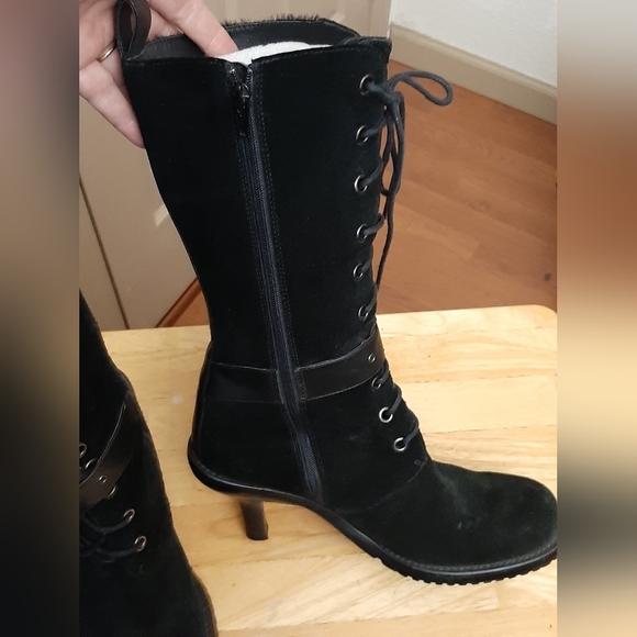 Liza Love Vicky suede & Calf hair boots 6M in excellent condition - Picture 3 of 6